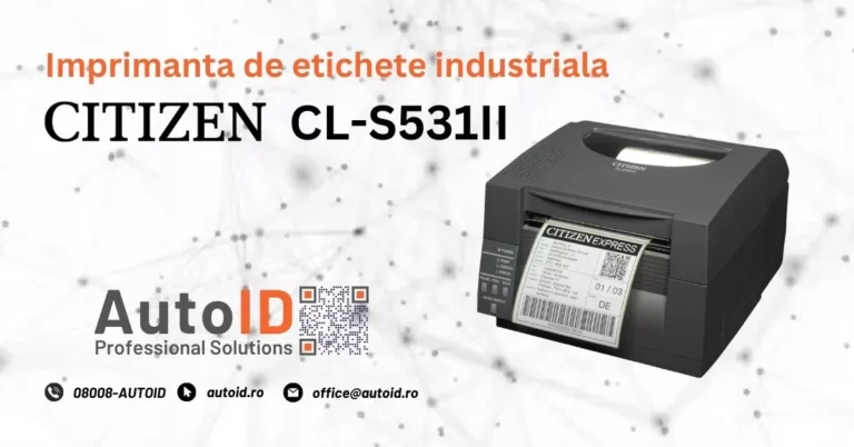 Citizen CL S531II – imprimantă desktop cu rezoluție mare de imprimare
