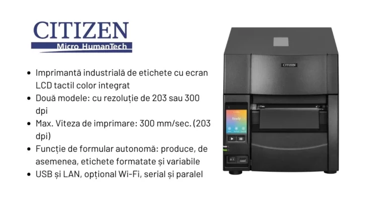Citizen CL S700III A 3 a generație de imprimantă industrială de etichete