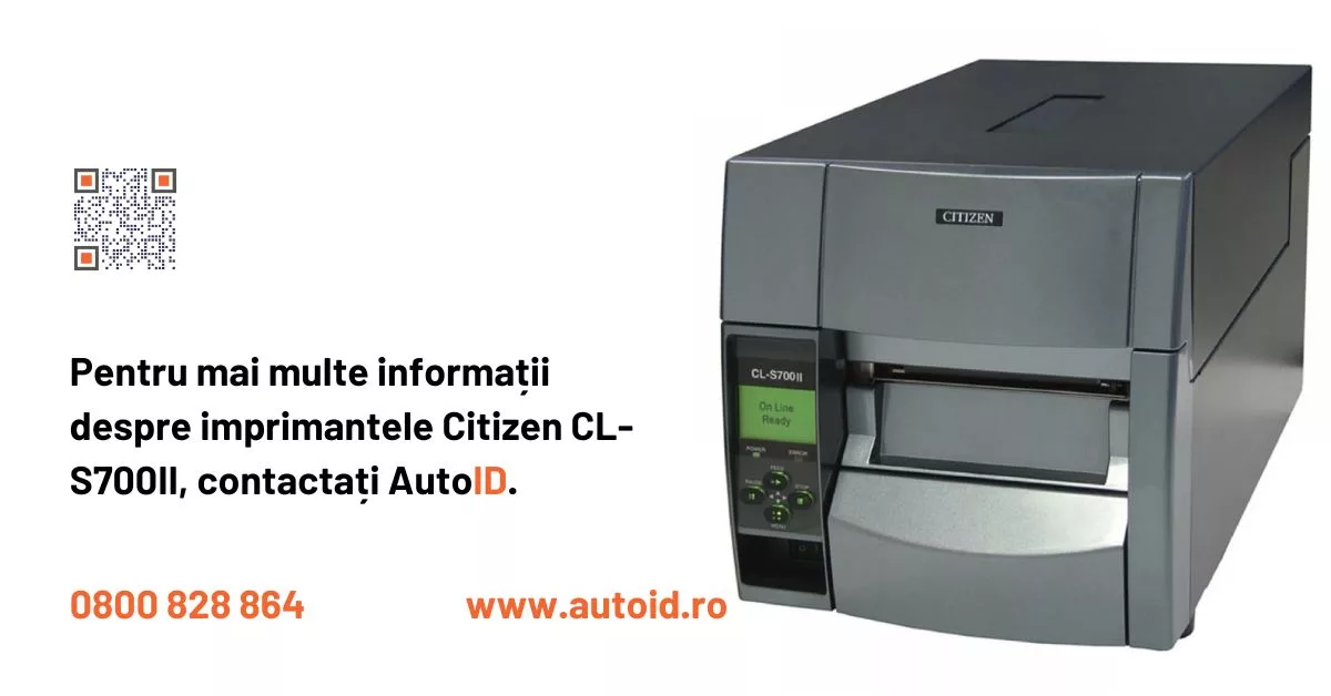 Top 15 imprimante industriale pentru etichete cu coduri de bare Imprimanta termica industriala pentru etichete autoadezive Citizen CL-S700II