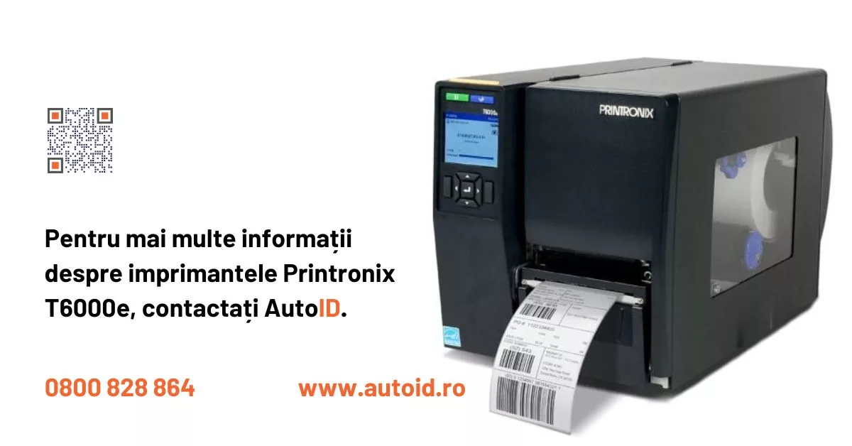 Imprimanta termica industriala pentru etichete autoadezive Printronix T6000e Imprimanta termica industriala pentru etichete autoadezive Printronix T6000e