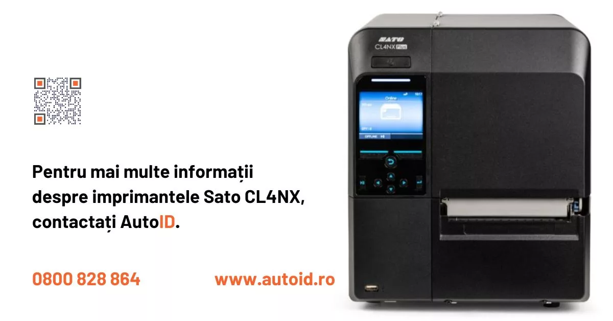 Imprimanta termica industriala pentru etichete autoadezive Sato CL4NX Imprimanta termica industriala pentru etichete autoadezive Sato CL4NX