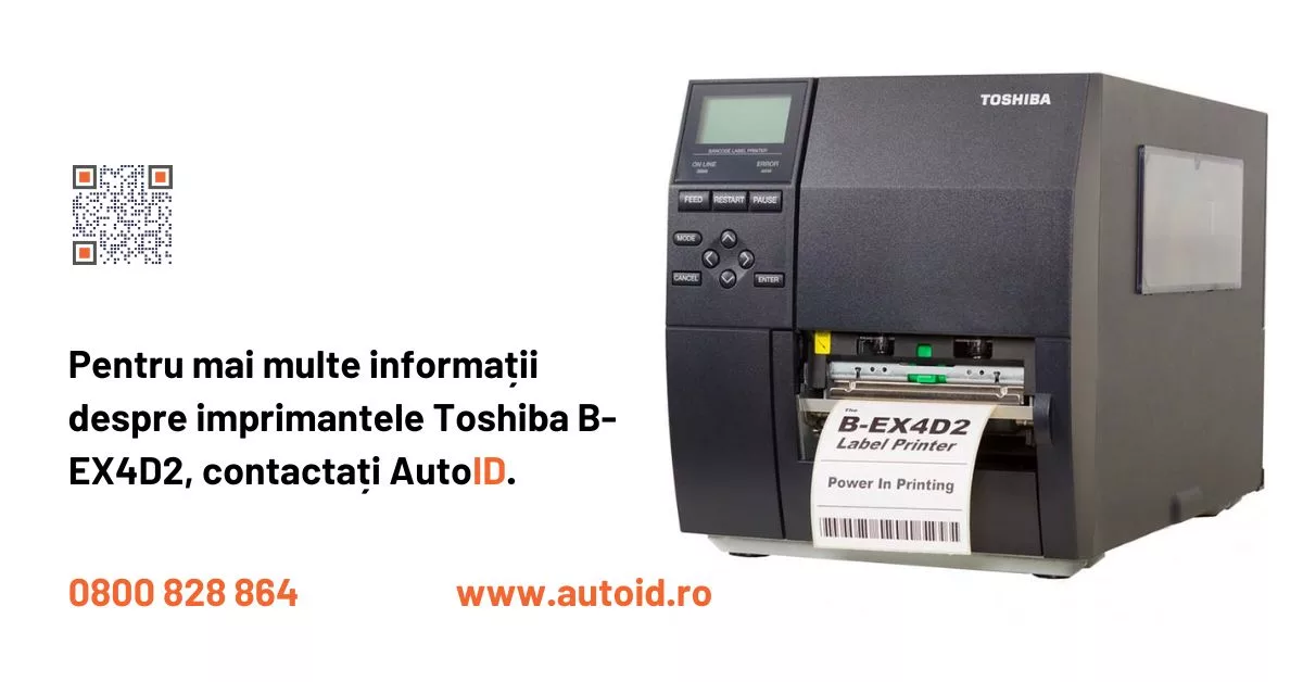 Imprimanta termica industriala pentru etichete autoadezive Toshiba TEC B-EX4T Imprimanta termica industriala pentru etichete autoadezive Toshiba TEC B-EX4T