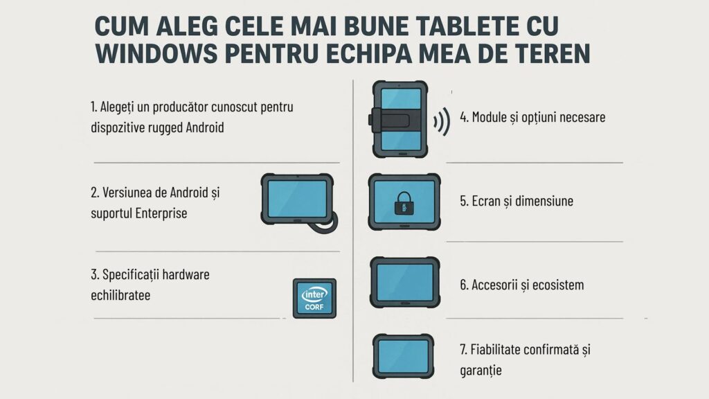 Top 10 Tablete Industriale cu Windows sau Android de la AutoID