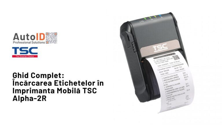 Încărcarea Etichetelor în Imprimanta Mobilă TSC Alpha-2R - Ghid Video Încărcarea Etichetelor în Imprimanta Mobilă TSC Alpha-2R