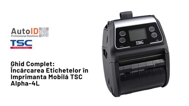 Încărcarea Etichetelor în Imprimanta Mobilă TSC Alpha-4L