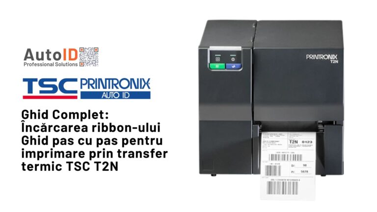 Încărcarea ribbon-ului Ghid pas cu pas pentru imprimare prin transfer termic TSC T2N