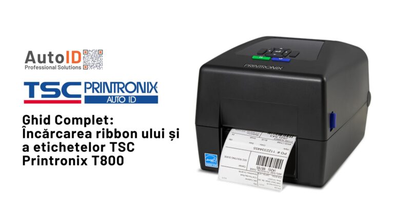 Încărcarea ribbon ului și a etichetelor TSC Printronix T800