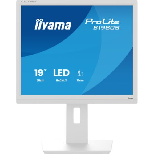 Monitor 19", LED TN, 1280x1024, HDMI/DP, Pivot, HAS 150mm, Boxe integrate - iiyama B1980S-W1