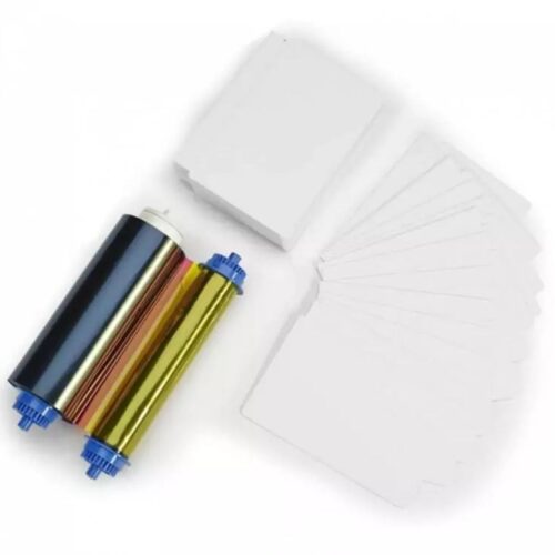 Carduri Dual RFID Zebra ZC10L, 400 Imagini, 23 mil, NTAG216 + ALN9662, 1 Perforație 106000-10LDRF1