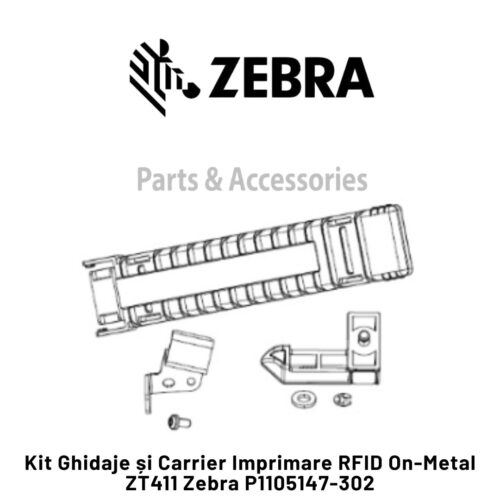 Kit Ghidaj și Carrier Imprimare RFID On-Metal ZT411 Zebra P1105147-302