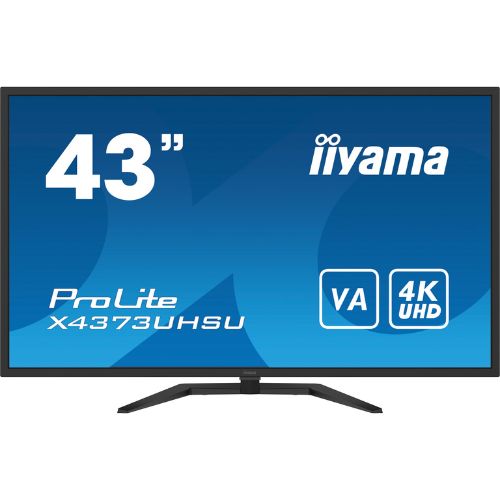 Monitor 43" VA 4K UHD, PbP, HDMI/DP, USB Hub, Boxe, Telecomanda - iiyama X4373UHSU-B1