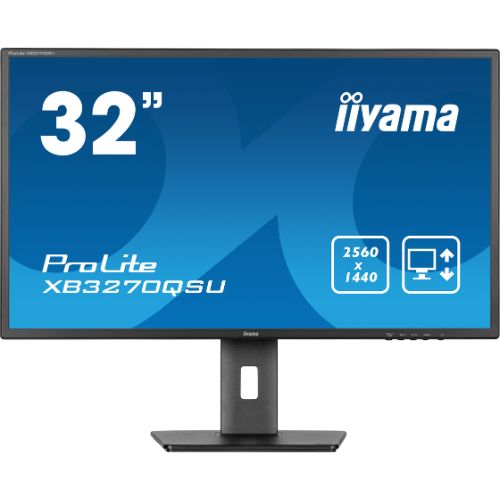 Monitor 32”, QHD IPS, 100Hz, Boxe, USB Hub, Reglaj Înălțime – iiyama XB3270QSU-B1