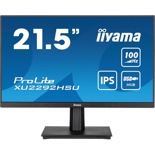 Monitor 21.5'' IPS, Full HD 100Hz, hub USB 3.2, 3-side borderless - iiyama ProLite XU2292HSU-B6