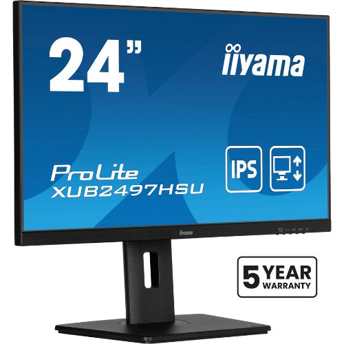 Monitor 24'' IPS, Full HD 100Hz, hub USB, stand ergonomic - iiyama ProLite XUB2497HSU-B2