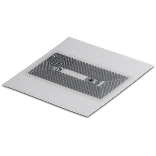 IQ Label Clear PET RECT 19/11MM HF NXP NTAG 213 Hot Melt Adhesive HID 6E3C19