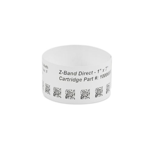 Brățări imprimantă 25.4x177.8mm Z-Band UltraSoft Alb Zebra 10018857