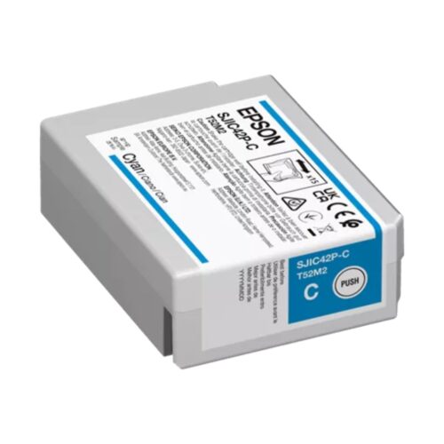 Cartuș cerneală Cyan 50 ml pentru ColorWorks C4000 Epson C13T52M240