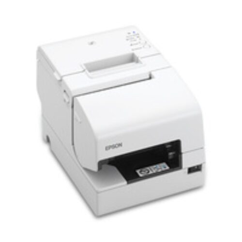 Imprimantă POS multifuncțională TM-H6000V, 350 mm/s, MICR, USB + RS232 + Ethernet, cutter automat, albă Epson C31CG62213