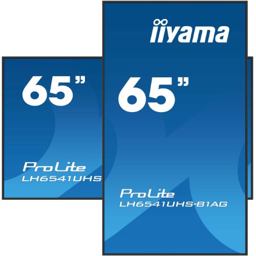 Display Digital Signage 65" 4K UHD VA, Media Player, 24/7, HDMI x3 - iiyama LH6541UHS-B1AG