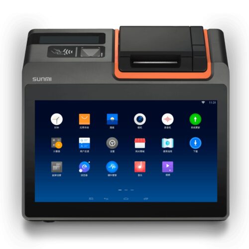 Sistem POS 29,5cm (11,6''), Full HD, CD, Scanner (2D), USB, RS232, BT, Ethernet, Wi-Fi, 4G, Android SUNMI T2 MINI P01154017