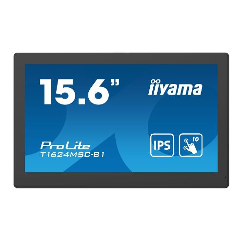 Monitor Touchscreen 15.6" Full HD PCAP 10 Touch, IPS, HDMI, Media Player, Stand Rabatabil - iiyama T1624MSC