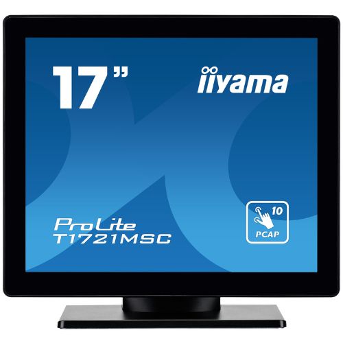 Monitor Touchscreen 17" SXGA 10 Touch PCAP, TN, HDMI/VGA - iiyama T1721MSC-B2