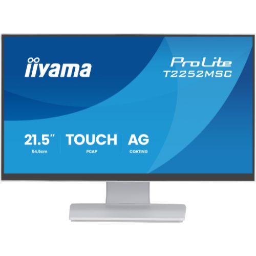 Monitor Touch 21.5" PCAP+ 10 puncte, Full HD, IPS, Anti-Glare, Edge-to-Edge - iiyama T2252MSC-W2AG
