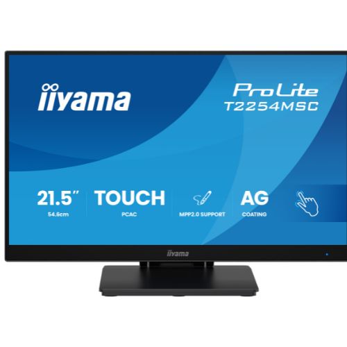 Monitor Touch 21.5" Full HD, Optical Bonded PCAP, IPS, Anti-Glare, Stylus MPP 2.0 - iiyama T2254MSC-B2AG