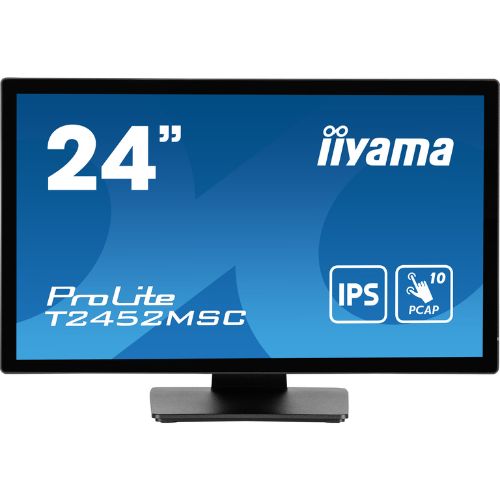 Monitor Touch 23.8" PCAP 10 puncte, Full HD, IPS, Negru, Anti-Fingerprint - iiyama T2452MSC-B1