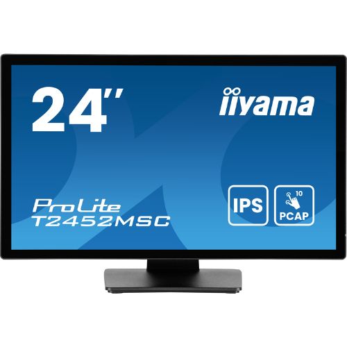 Monitor Touch 23.8" PCAP 10 puncte, Full HD, IPS, Anti-Glare, Negru - iiyama T2452MSC-B1AG