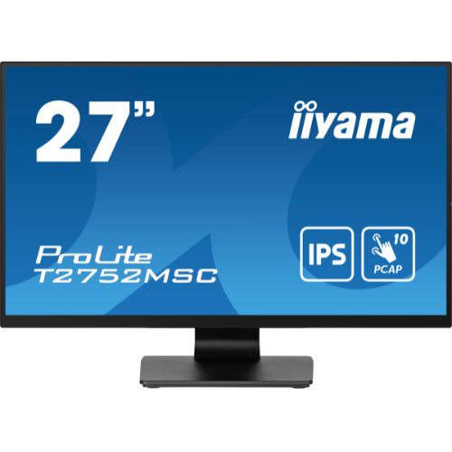 Monitor Touch 27" PCAP 10 puncte, Full HD, IPS, Optical Bonded, Anti-Fingerprint - iiyama T2752MSC-B1
