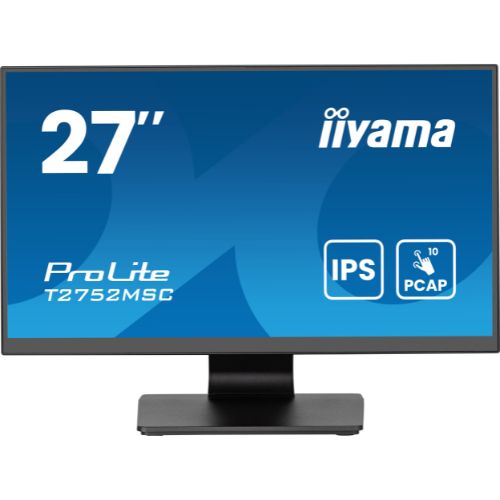 Monitor Touch 27" PCAP 10 puncte, Full HD, IPS, Anti-Glare, Negru - iiyama T2752MSC-B1AG