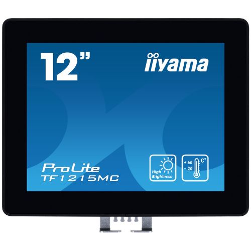 Monitor Touchscreen 12.1" Open Frame PCAP 10 Touch, XGA, HDMI/DP, IP65, Edge Glass - iiyama TF1215MC-B1