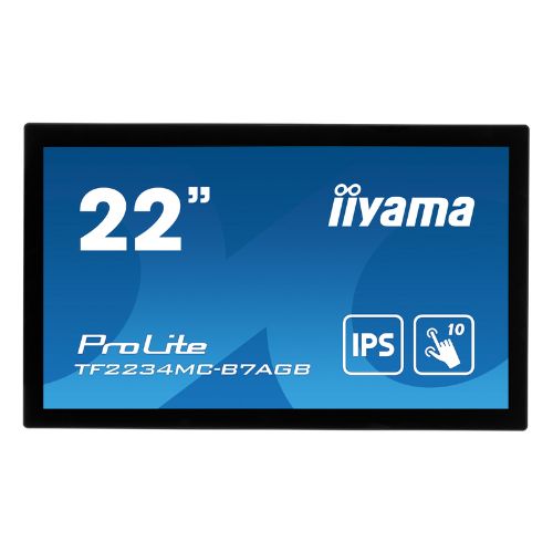 Monitor Touchscreen Open Frame 22" Full HD PCAP 10 Touch, IPS, Anti-Glare, High Brightness - iiyama TF2234MC-B7AGB