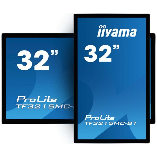 Touchscreen open-frame 32" Full HD, PCAP 10-touch, edge-to-edge anti-glare, HDMI/DP/VGA - iiyama TF3215MC-B1