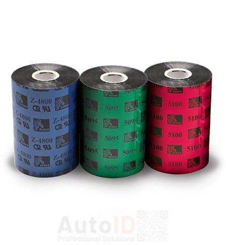 Ribbon Rasina 60mm x 450m 4800 Zebra 04800BK06045