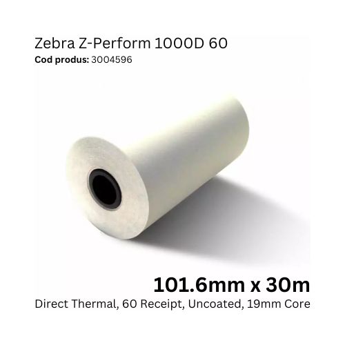 Rola hartie Zebra Z-Perform 1000D 60 3004596