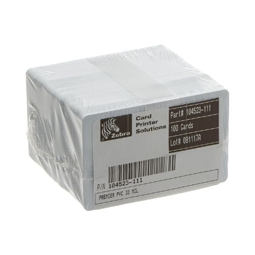 Carduri PVC albe 30mil Zebra 104523-116