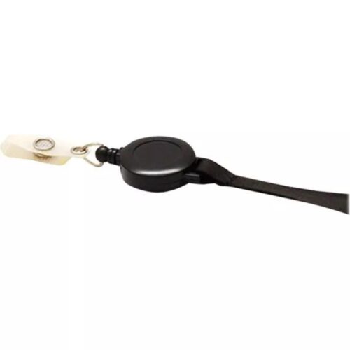 Lanyard cu Badge Reel , negru, 100 buc Evolis 1437100