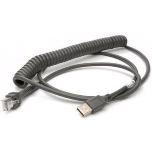 Cablu USB Terminal de oprire spiralat 2,44 m