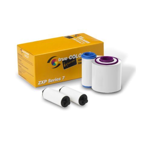 Ribbon Carduri Mono-Alb ZXP7 Zebra 800077-719EM