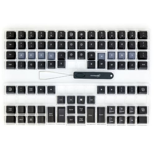 Set de taste Dvorak (plastic PBT) Kinesis KC360-DV