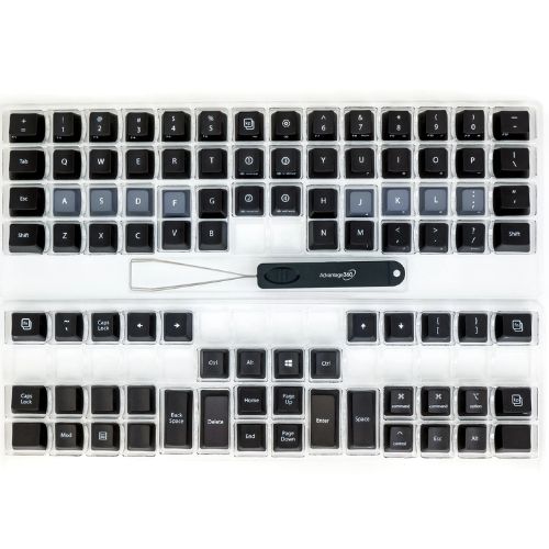Set de taste QWERTY (plastic PBT) Kinesis KC360-QW