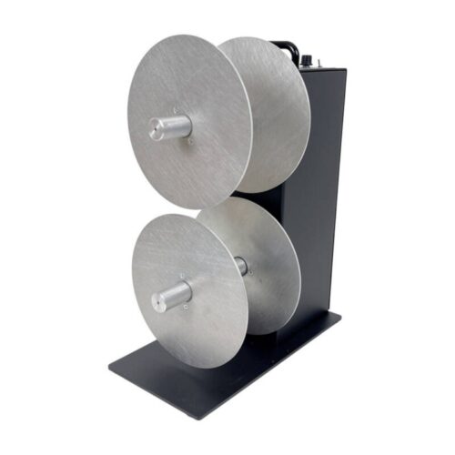 Rewinder etichete TWIN-CAT-2 dual spindle cu suport miez standard Labelmate LMR016/LMX461