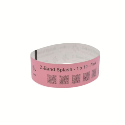 Brățări imprimantă 25.4x254mm Z-Band Splash (Roz) Zebra 10012718-5
